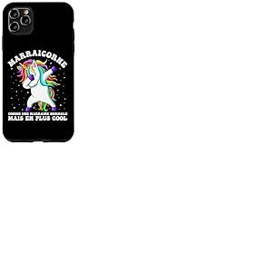 Marraicorne Humour Marraine Licorne Dab Cadeau Coque pour iPhone 11 Pro Max