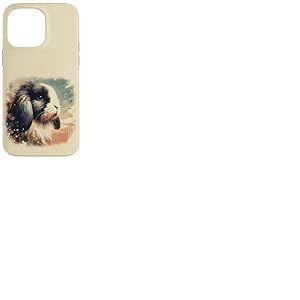 Lapin à Oreilles de Lapin rétro Vintage Illustration Artistique Coque pour iPhone 14 Pro Max