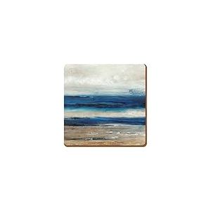 Creative Tops Wine Premium Lot de 6 Sets de Table avec Dos en liège, Bois Dense, Bleu, Coasters