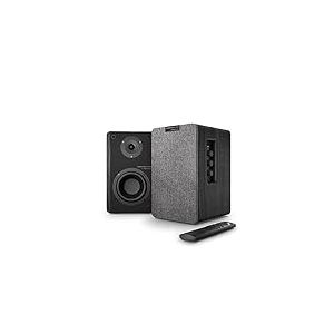 Energy Sistem Studio Monitor 4 Chaîne HiFi (Haut-Parleur Actif 2.0, Bluetooth 5.0, 50 W, Subwoofer, Entrée Optique TOSLINK, Port HDMI Arc) - Gris