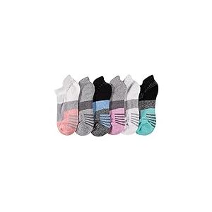 Sof Sole Women&rsquo;s Multi-Pack Cushioned Performance No-Show Athletic Sock with Heel Tab (6-Pair) Chaussettes pour Femmes, Multicolore, M (Lot de 6)