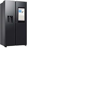 Samsung - R&eacute;frig&eacute;rateur-cong&eacute;lateur c&ocirc;te &agrave; c&ocirc;te RS90F67BEFEF, r&eacute;frig&eacute;rateur intelligent avec compartiment cong&eacute;lateur, 178 cm, 614 l, acier noir
