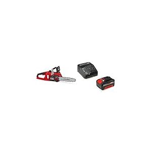 Einhell Tronçonneuse sans fil FORTEXXA 18/30 Power X-Change (lithium-ion, 18V, moteur sans charbon, guide-chaîne 30 cm, régime maximal de 4 300 tr/min) avec chargeur et batterie 4,0Ah