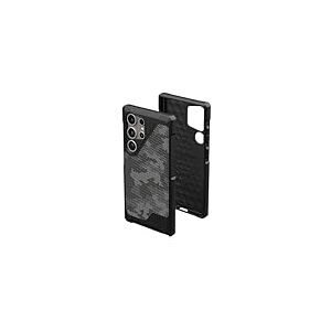 URBAN ARMOR GEAR UAG Coque de Protection pour Samsung Galaxy S24 Ultra 6,8" Metropolis LT Micro Hex Camo Graphite, Charge magnétique, Robuste, Anti-Chute, résistante aux Chocs, antidérapante