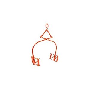 VEVOR Pince de Levage de Pierre 609 mm, Pinces &agrave; Roche &agrave; 2 Griffes, Pinces &agrave; B&ucirc;ches en Acier Robuste, Capacit&eacute; de Levage 500 kg, Grappin &agrave; B&ucirc;ches, Griffes Dentel&eacute;es, pour Blocs de Pierre et Marbre