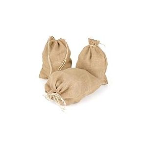 La Cordeline 3 Sacs Toile Jute 26x30cm Réutilisable, Sac légumes, Conservation et Stockage Cuisine