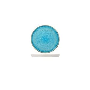 Cosy & Trendy Assiette à Dessert LAGUNA Azur- D 21.5CM-Lot de 6, Bleu