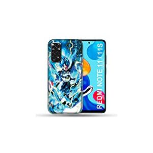 Cokitec Coque pour Xiaomi Redmi Note 11/11S Manga Dragon Ball Vegeta Bleu Multicolore