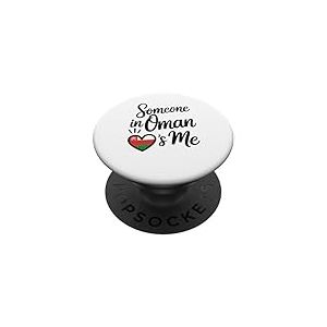 Quelqu'un &Agrave; Oman M'aime Drapeau D'oman C&oelig;ur Amour PopSockets PopGrip Adh&eacute;sif