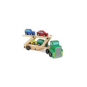 Melissa & Doug- Camion dépliable Porte 4 Voitures, 14096