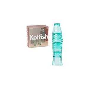 DOIY - Ensemble de verres en cristal - Design en forme de poisson - Fabriqués en cristal - Verres empilables pour la décoration - Compatible avec le lave-vaisselle - Menthe - 8,3x8,3x32,5cm - Lot de 4
