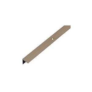Alberts 476878 Profil&eacute; de protection pour nez de marche | aluminium, anodis&eacute;, couleur bronze | 1000 x 20 x 20 mm