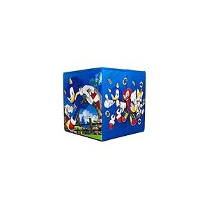 Character World Sonic le hérisson Boîtes de rangement sous licence officielle | Lot de 2 cubes de rangement pliables | Parfait pour organiser une chambre d'enfant, une salle de jeux d'enfants