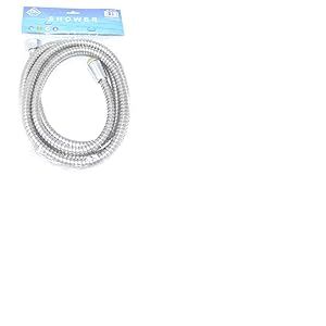 SHINE- Tuyau de Douche Flexible Aspect Chrome Flexible Tuyau de Remplacement Flexible 1,5 m/2 m/2,5 m (1,5 m (150 cm)