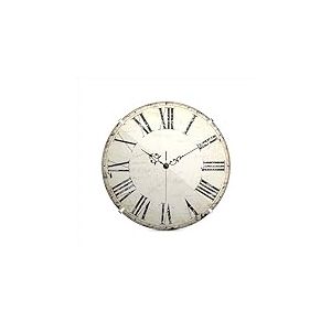 Mebus Horloge Murale Vintage avec Chiffres Romains I sans Bruit de tic-tac gr&acirc;ce au Mouvement &agrave; Quartz pr&eacute;cis I Couvercle en Verre d&ocirc;me I Diam&egrave;tre : 35 cm Taille Antique