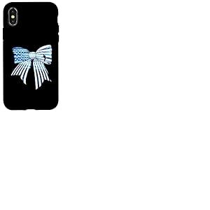 Drapeau USA 4 Juillet Camouflage pêcheur Bar Poisson Coque pour iPhone X/XS