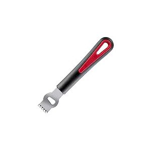 Westmark Zesteur / Gratte-Citron avec Couteau Canneleur, Longueur : 16,5 cm, Acier inoxydable/plastique, Gallant, Noir/rouge, 29302270