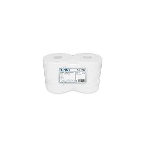 Funny AG-022 Jumbo Papier Toilette, 2 Plis, Haute Blanc, Diamatre 25cm