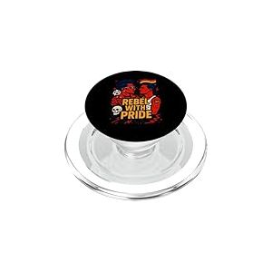 Un punk rebelle gay avec fierté Rainbow Punk Rock PopSockets PopGrip pour MagSafe