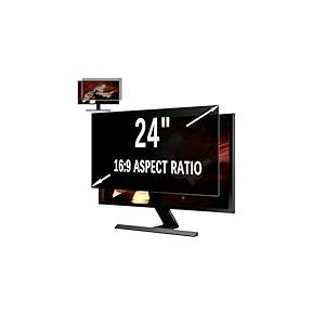 MoSuul Filtre de confidentialit&eacute; pour &eacute;cran 24 pouces 16:9, filtre de confidentialit&eacute; pour ordinateur et bureau, anti-espion, anti-lumi&egrave;re bleue et anti-&eacute;blouissement pour &eacute;cran 24"