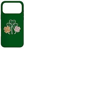 Three Clover Shamrocks Leopard Buffalo Plaid St Patrick Coque pour iPhone 17 Pro Max
