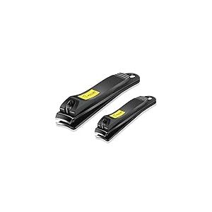 BESTOPE PRO-Lot de 2 coupe-ongles en acier inoxydable pour ongles de doigts et d'orteils