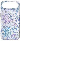 Joli Motif Mandala Pastel Roses Bleu Floral henn&eacute; Coque pour iPhone Air
