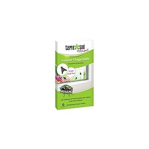 Terrasan Home Lot de 6 pièges à Mouches Autocollants pour fenêtre Transparent et sans Odeur sans Insecticide