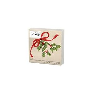Renova Lot de 20 serviettes en papier pour Noël