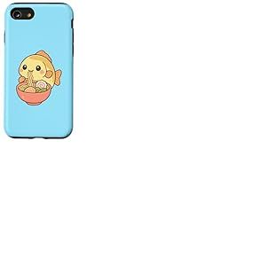 Biwia Zezera Fish Eating Ramen Nouilles Kawaii Mignon Dr&ocirc;le Coque pour iPhone SE (2020) / 7/8