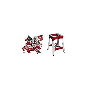 Einhell Scie à onglet radiale TC-SM 254 (1900 W, fonction de traction sur double glissière, laser, vendue avec lame aux carbures de tungstène) VERSION KIT avec Piètement Universel