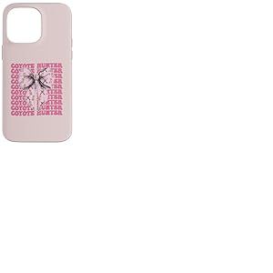 Ruban Rose Coyote Chasseur Coyote, Coquette Coque pour iPhone 14 Pro Max