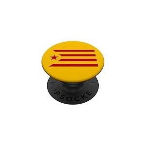 Drapeau Catalan Estelada Catalogne Indépendance Catalogne Catalogne PopSockets PopGrip Adhésif