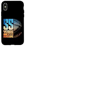 55e Anniversaire Homme basketteur Basket 55 Ans Coque pour iPhone X/XS
