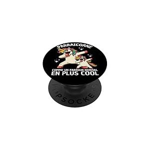 Parraicorne Humour Parrain Cadeau Licorne Dab PopSockets PopGrip Adh&eacute;sif
