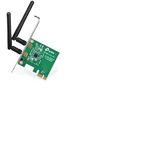 TP-Link Carte WiFi PC Adaptateur PCI Express (PCIe) N 300 Mbps avec Equerre Low Profile, Windows 11/10/8.1/8/7 & Linux, Noir, TL-WN881ND