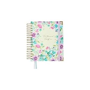 Takenote Agenda 2026 - A5 (16,5x20,5 cm), Jour par Page, Planificateur Annuel 12 Mois de Janvier à Décembre, Spirale Double, Double Marque-Page, Élastique de Fermeture, Espagnol et Anglais - Anna