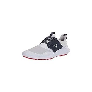 PUMA Homme Ignite Nxt Chaussure de Golf, Blanc Silv, 44.5 EU