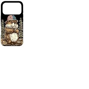 Costume de Castor Amusant avec Casque am&eacute;ricain pour gar&ccedil;ons et Filles Coque pour iPhone 17 Pro
