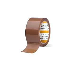 M-Office Ruban Adh&eacute;sif Marron pour Emballage, Exp&eacute;dition, D&eacute;m&eacute;nagement et Artisanat - Sceau S&ucirc;r et R&eacute;sistant (1 Unit&eacute;, 48 x 120 m)