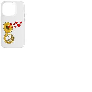 Soubassophone Saint-Valentin Cuivres Mariage Coque pour iPhone 14 Pro