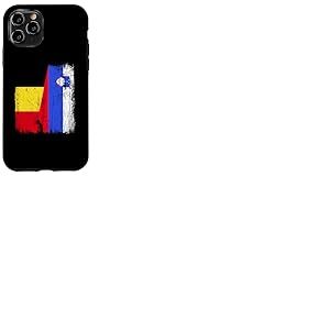 Maillot de fierté belge slovène demi-drapeau belge slovène Coque pour iPhone 11 Pro