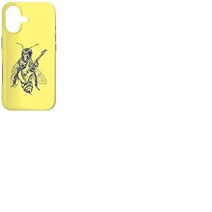Bee Jouant Guitare Guitare Insecte Rock Musicien Coque pour iPhone 17