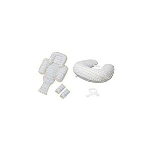 Clevamama ClevaCushion Cuscino Allattamento Traspirante Neonato Riduttore Passeggino, Grigio, 50 x 60 cm