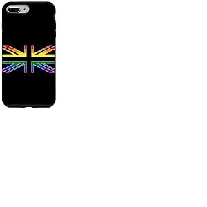 Drapeau Union Jack LGBTQ GAY Pride arc-en-ciel Royaume-Uni Coque pour iPhone 7 Plus/8 Plus