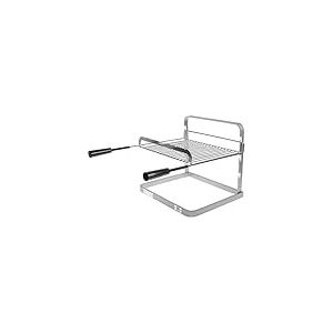 RUECAB - Supports de Cuisson Barbecue, Accessoires pour Barbecue et fumoir - Grilloir Simple Grille Barbecue/cheminée, Support Simple Grille pour Barbecue ou cheminée - Acier - 40x60x39cm 003941