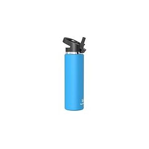 Super Sparrow Gourde Isotherme - 1000ml - Paille Bouche Large Bouteille - sans BPA - SwivelSip Gourdes INOX - pour Sport, Voyages, L'école