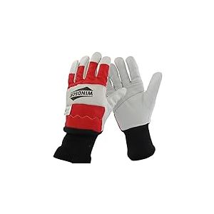 OZAKI - Gants Tronçonneuse - Gants Demi-Saison Spécial Travaux de Tronçonnage - Main Gauche en Kevlar - Taille 8/S