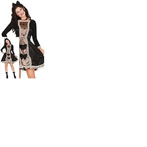 FIESTAS GUIRCA D&eacute;guisement de poup&eacute;e enchanteresse pour femme - Costume de poup&eacute;e de film d'horreur - Costumes d'Halloween pour femme Taille S