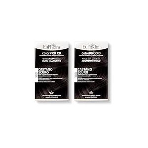 Euphidra ColorPro XD, 300 Castano fonc&eacute;, Gel Colorant - 50 ml, Base avec acide - 50, Balsamo - 20 - Total : 120 g (Lot de 2)
